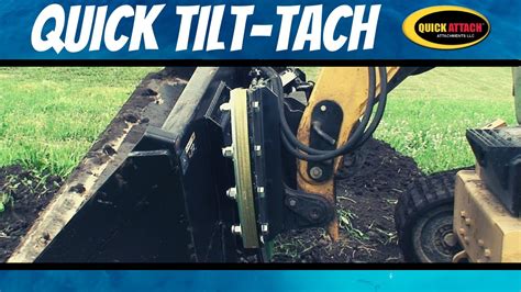 quick tilt tach skid steer attachment|tilt attachment for skid steer.